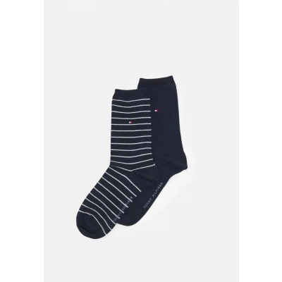 Afbeelding van Tommy Hilfiger dames Sokken in katoenblend 2 pack de kleur Beige, maat: 39 42