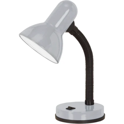 Afbeelding van EGLO Basic 1 Tafellamp/Bureaulamp E27(excl) 30 cm Zilver/Grijs