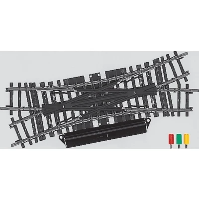 Afbeelding van H0 Märklin K rails (zonder ballastbed) 2260 Engels wissel, Dubbel 168.9 mm 1 stuk(s)
