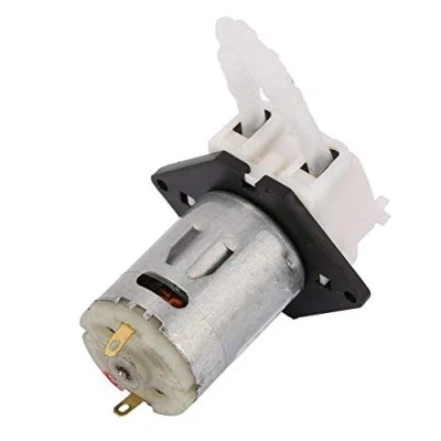 Afbeelding van peristaltische pomp, 12 V DIY dosering pomp buiskop voor chemische analyse aquariumlaboratorium siliconen buis: 3 x 5 debietbereik: 10 ml/min 90 (wit)