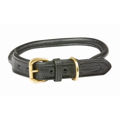 Image de Weatherbeeta Collier pour Chien Rolled Leather Noir L