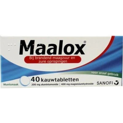 Afbeelding van Maalox Kauwtablet