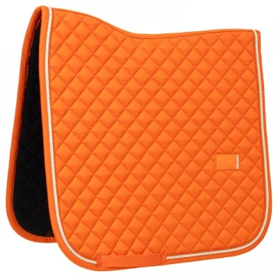 Afbeelding van Zadeldoek diamond rope dressuur orange
