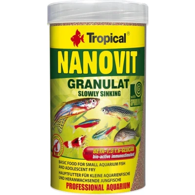 Afbeelding van Tropical Nanovit Granulaat 100ml Aquarium visvoer