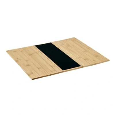 Afbeelding van Flexibele Bamboe Sofa Tray, 42x32x0.7cm, Vilten Inzet, Bank Dienblad