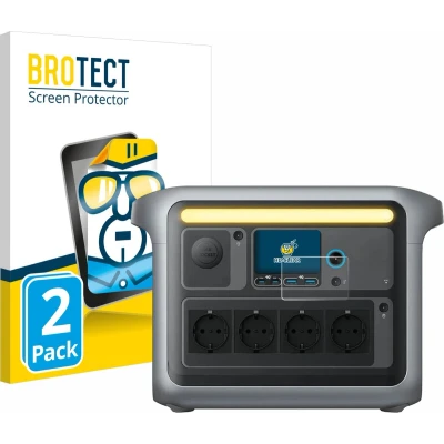 Afbeelding van BROTECT Screenprotector voor Anker SOLIX C1000X Folie Beschermfolie transparant (2 Stuks)