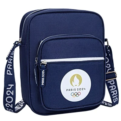 Afbeelding van PARIS 2024 Tas Besace JO officiële collectie Olympische spelen, blauw, 20 x 25 10 cm
