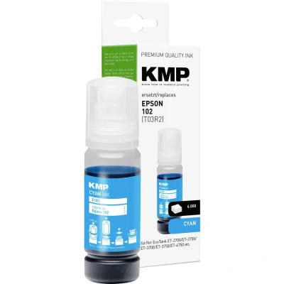 Afbeelding van KMP Navulinkt vervangt Epson 102, T03R2 Compatibel Cyaan E183 1642,0003