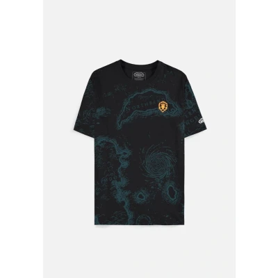 Afbeelding van World Of Warcraft Azeroth Map Heren T shirt S Zwart