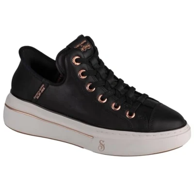 Afbeelding van Skechers Slip Ins: Snoop One OG Leather 186001 BLK, Vrouwen, Zwart, Sneakers,Sneakers, maat: 36