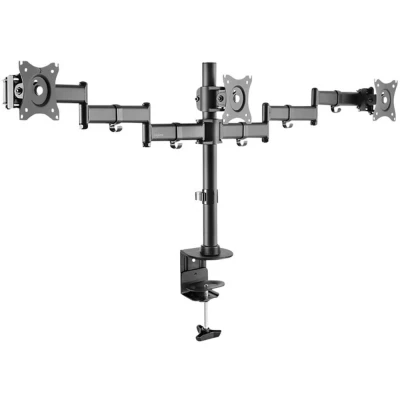 Afbeelding van LogiLink BP0050 Monitor tafelbeugel 3 voudig 33,0 cm (13) 68,6 (27) Zwart Kantelbaar, Zwenkbaar