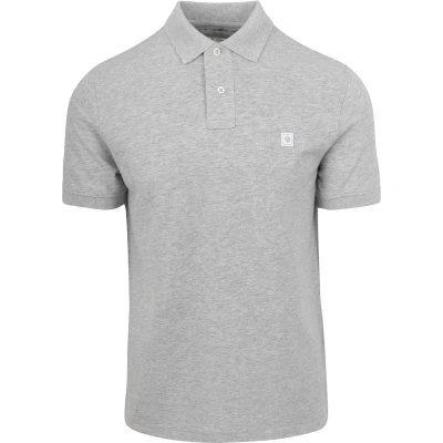Afbeelding van King Essentials The Rene Poloshirt Grijs maat M heren met Modern fit Pasvorm Katoen Suitable Herenkleding