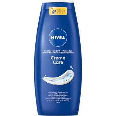 Afbeelding van NIVEA Creme Care voedend schuimbad, badadditief met ontspannende geur, ontspannend en beschermend bad voor een gevoel van welzijn op de huid (650 ml)