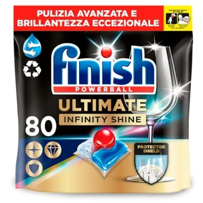 Afbeelding van Finish Ultimate Infinity Shine Vaatwastabletten 80 capsules