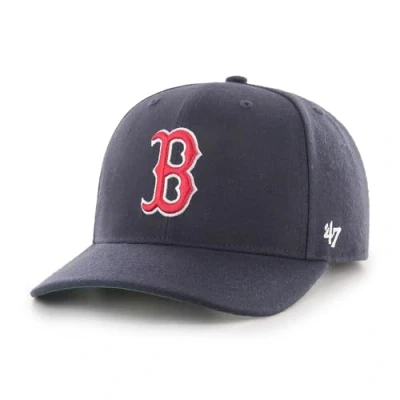 Afbeelding van 47 Brand Classic MVP Snapback Red Sox Gebogen Brim MLB Boston Baseball Cap Donkerblauw, Donkerblauw