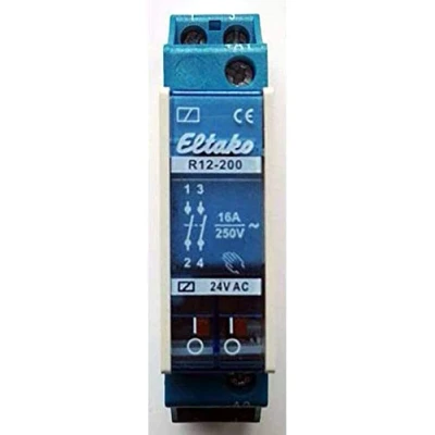 Afbeelding van Eltako R12 200 24V Schakelrelais Nominale spanning: 24 V Schakelstroom (max.): 8 A 2x NO 1 stuk(s)