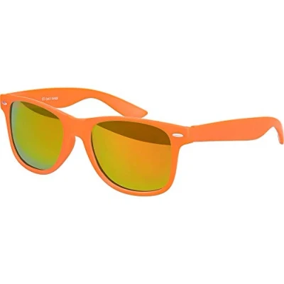 Afbeelding van Nerd zonnebril UV400 CAT 3 CE rubber retro stijl uniseks vintage bril met veerscharnier voor vrouwen mannen (verschillend)