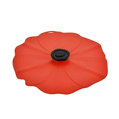 Image de Couvercle Coquelicot 28 cm Rouge Charles Viancin Silicone