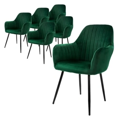 Afbeelding van Set van 6 eetkamerstoelen Mari velvet ML Design