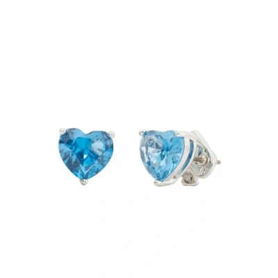 Afbeelding van kate spade new york MY LOVE Heart Studs Oorbellen, Dames, Maat: One Size, Blue