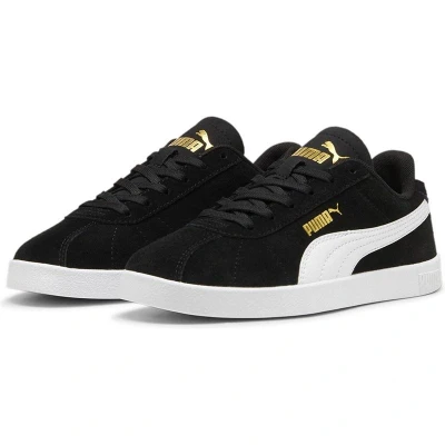 Afbeelding van Puma CLUB II Sneakers laag voor kinderen, Maat: 27.5, Navy/white/gold Imitatieleer/ textiel
