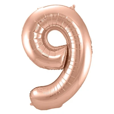 Afbeelding van Ballon folie 9 rose goud 86cm