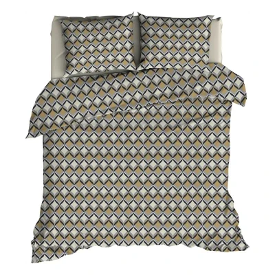 Afbeelding van Romanette Honky Tonk Dekbedovertrek Lits jumeaux 240x200/220 cm Beige/Grijs