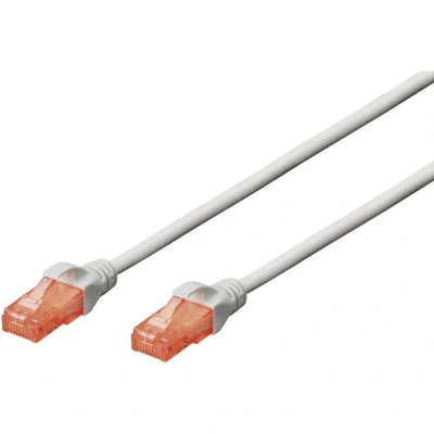 Afbeelding van Digitus DK 1612 010 RJ45 Netwerkkabel, patchkabel CAT 6 U/UTP 1.00 m Grijs Verdraaide paren 1 stuk(s)