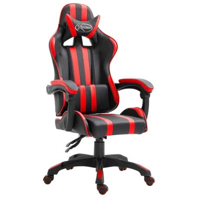 Afbeelding van Gamestoel kunstleer rood