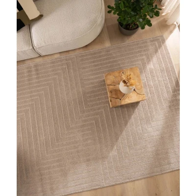 Afbeelding van Scandinavisch Tapijt/Vloerkleed Contour Edge Beige 300x400 Cm