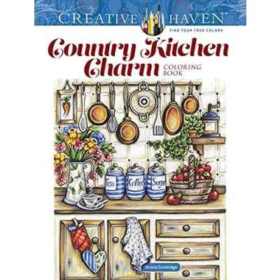 Afbeelding van Creative Haven Country Kitchen Charm Coloring Book