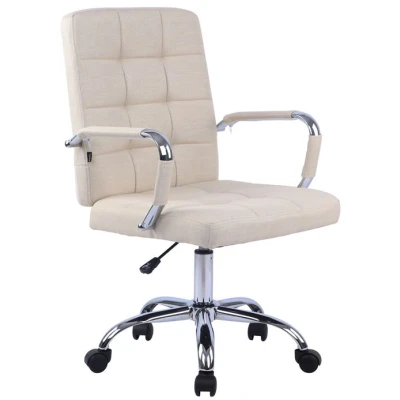Image de CLP Fauteuil de bureau Deli Pro tissu Crème