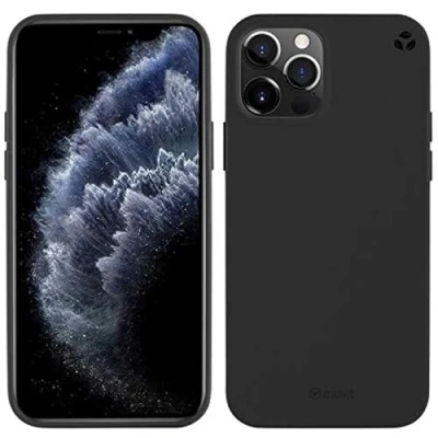 Afbeelding van Muvit, Hoesje Geschikt voor Apple iPhone 12 Pro Max RECYCLETEK Zacht, Zwart