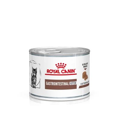Afbeelding van 12x 195g Royal Canin Veterinary Feline Gastrointestinal Kitten Ultra Soft Mousse natvoer
