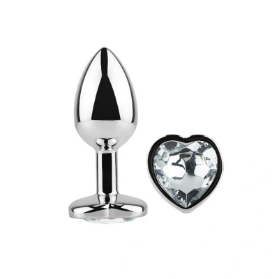 Afbeelding van Hartvormige Buttplug Scarlet Wit M