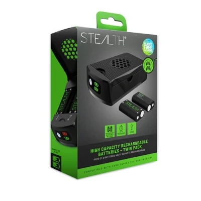 Afbeelding van Stealth Dubbele oplaadbare batterijen (Xbox serie X, Xbox One S, S), Accessoires voor spelcomputers, Zwart
