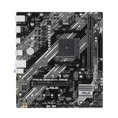 Image de ASUS PRIME B550M K ARGB carte mère micro ATX Socket AM4 AMD B550 Chipset USB 3.2 Gen 1 Gigabit LAN graphique embarquée (unité centrale requise) audio HD (8 canaux)