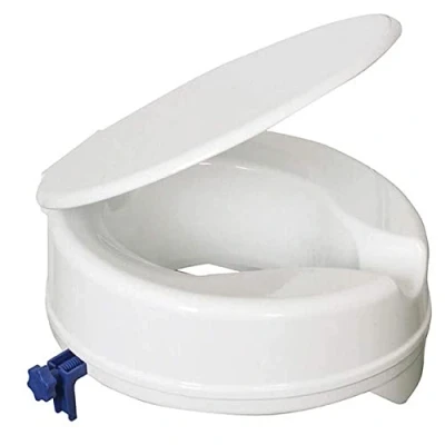 Afbeelding van Aidapt toiletverhoger 100 mm hoog met deksel