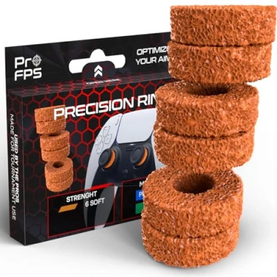 Afbeelding van ProFPS Precision Rings geschikt voor PlayStation 4 (PS4), 5 (PS5) &amp; Xbox Controller eSports Gaming Accessoires Soft Thumb Grips 6 stuks