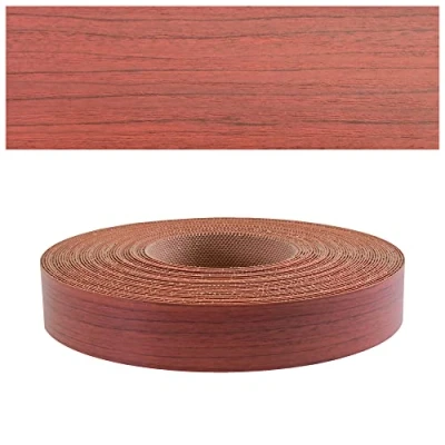 Afbeelding van Mprofi MT® melamine zang met smeltlijm, 22 mm x 5 m, randband voor planken, opstrijkbare rand meubelpanelen, mahonie een dikte van 0,5