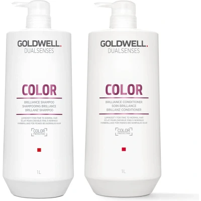 Afbeelding van Goldwell Dualsenses Color Brilliance Shampoo + conditioner bundel/set/pakket