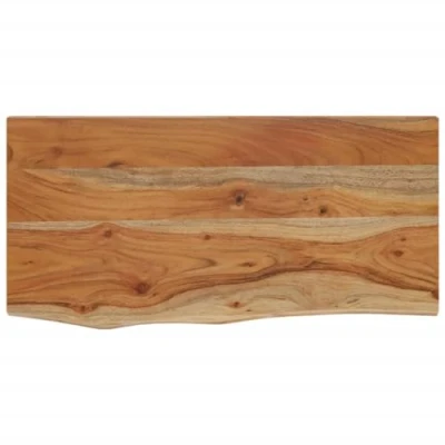 Afbeelding van vidaXL Wandschap rechthoekig natuurlijke rand 60x30x2,5 cm acaciahout