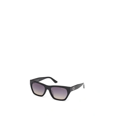 Afbeelding van Guess Zonnebril Shiny black gradient smoke, Dames, Maat: 56, smoke
