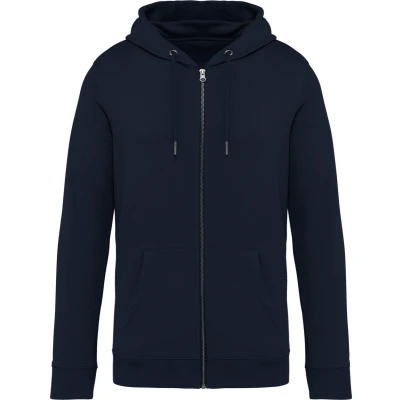 Afbeelding van Native Spirit Ecologische uniseks sweater met capuchon en rits NS402 Navy Blue