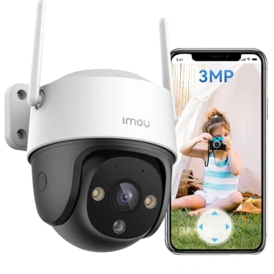 Afbeelding van Imou Cruiser SE+ 2K beveiligingscamera, beveiligingscamera voor buiten, bewakingscamera met wifi thuis, 360 afdekking, detectie
