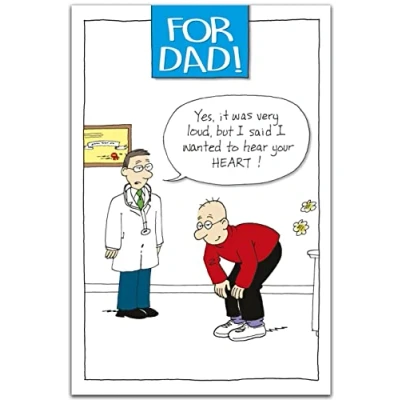 Afbeelding van vaderdagkaart voor papa, humoristische vaderdagkaart,