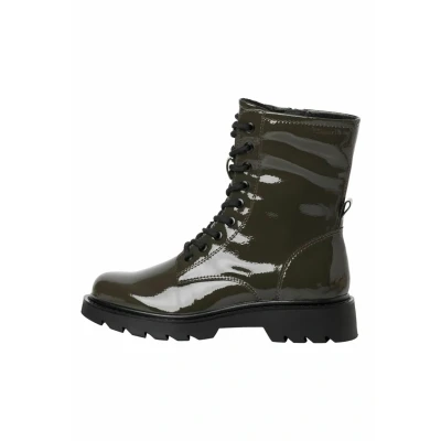 Afbeelding van Tamaris Snowboots, Dames, Maat: 39, Olive Kunststof