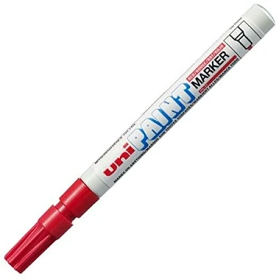 Afbeelding van Permanente markeerstift Uni Ball Paint PX 21L Rood (12 Stuks)