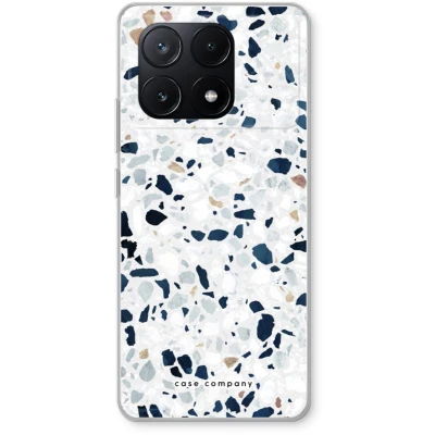 Afbeelding van Case Company® hoesje geschikt voor Xiaomi Poco X6 Pro Terrazzo N1 Soft Cover Telefoonhoesje Bescherming aan alle Kanten en Schermrand