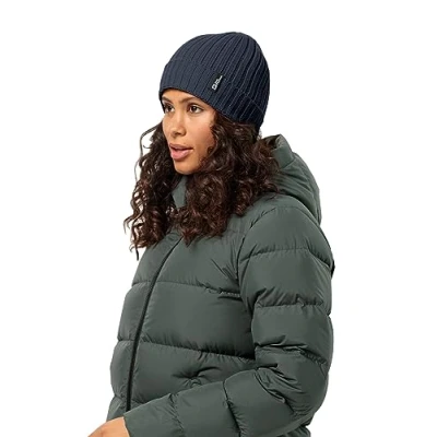 Afbeelding van Jack Wolfskin RIB KNIT BEANIE Unisex Sportmuts night blue Maat One Size